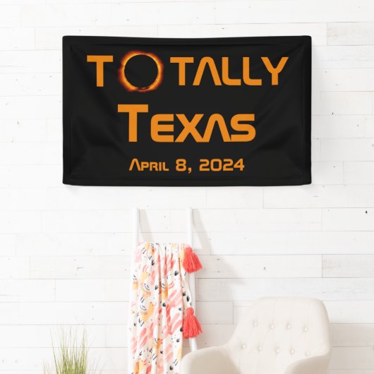 Totaal Texas 2024 Zonsverduistering Spandoek (Insitu)