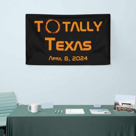 Totaal Texas 2024 Zonsverduistering Spandoek (Beurs)