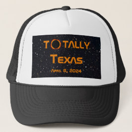 Totaal Texas 2024 Zonsverduistering Trucker Pet
