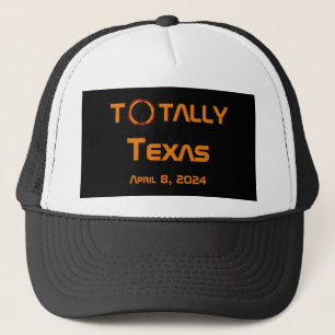 Totaal Texas 2024 Zonsverduistering Trucker Pet