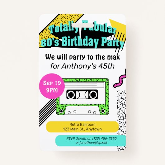 Totaal tiendaagse verjaardag van de 80-jarige part badge (Voorkant)