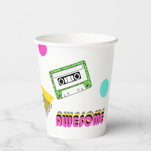 Totaal tiendaagse verjaardag van de 80-jarige part papieren bekers (Achterkant)