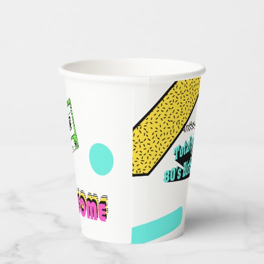 Totaal tiendaagse verjaardag van de 80-jarige part papieren bekers (Rechts)