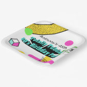 Totaal tiendaagse verjaardag van de 80-jarige part papieren bordje (Gebogen)