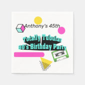 Totaal tiendaagse verjaardag van de 80-jarige part servet (Voorkant)