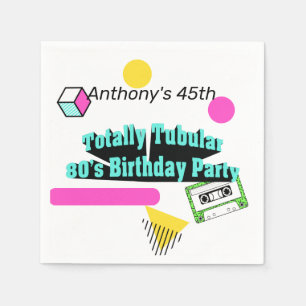 Totaal tiendaagse verjaardag van de 80-jarige part servet