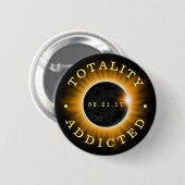 Totaal toegestane zonnecrisis 2017 ronde button 5,7 cm (Voorkant /achterkant)