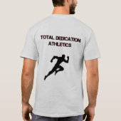 Totaal toegewezen atletiek T-shirt voor volwassene (Achterkant)