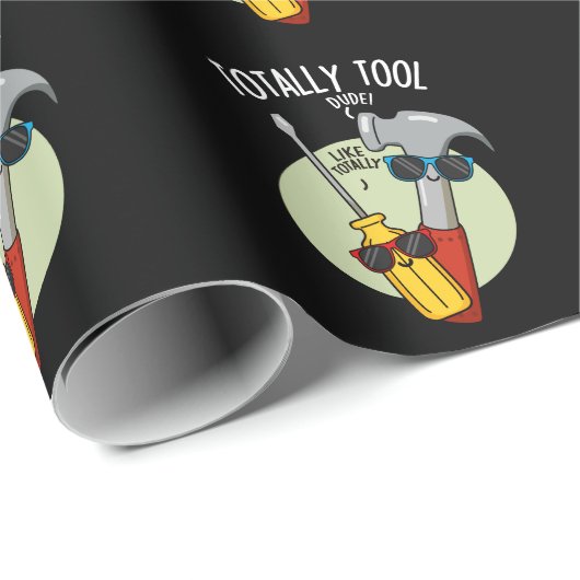 Totaal Tool Grappig Handyman Pun Dark BG Cadeaupapier (Rol Hoek)