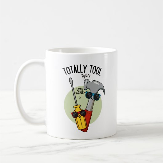 Totaal Tool Grappige Handyman Pun Koffiemok (Links)