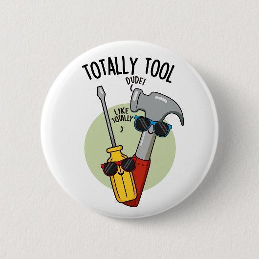 Totaal Tool Grappige Handyman Pun Ronde Button 5,7 Cm (Voorkant)