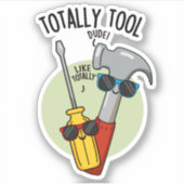 Totaal Tool Grappige Handyman Pun Sticker (Voorkant)