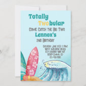 Totaal Twobular Beach Party Kids Verjaardag Kaart (Voorkant)