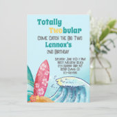 Totaal Twobular Beach Party Kids Verjaardag Kaart (Staand voorkant)