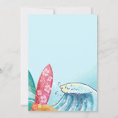 Totaal Twobular Beach Party Kids Verjaardag Kaart (Achterkant)