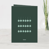 Totaal versierde Kerstbal Vectorontwerp Feestdagen Kaart (Achterkant)