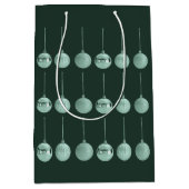 Totaal versierde Kerstbal Vectorontwerp Medium Cadeauzakje (Voorkant)