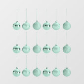 Totaal versierde kerstbal vectorontwerp raamsticker (Vel)