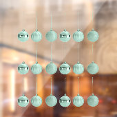 Totaal versierde kerstboomversiering vectorieel on raamsticker (Vel 2)