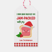 Totaal vol vreugde Kerst Handgemaakte Jam Cadeaulabel (Achterkant)