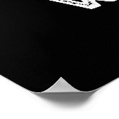 Totaal Wicket Funny Sports Cricket Pun Dark BG Poster (Hoek)