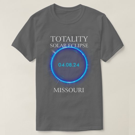 Totaal zonne-energie 2024 Missouri 04 T-shirt (Design voorkant)