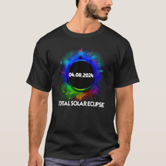 Totaal zonne-energie 8 april 2024 Totaal kleurrijk T-shirt
