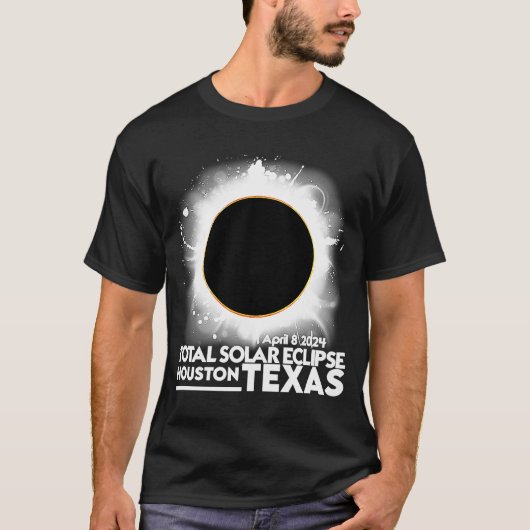 Totaal zonne-energie HOUSTON TEXAS 8 april 2024 To T-shirt (Voorkant)