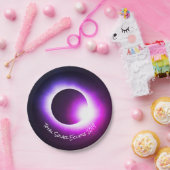 Totaal zonne-energie VS eclipse 2017 Papieren Bordje (Feest)