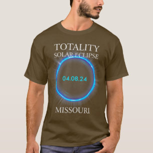 Totaal zonnebrand 2024 Missouri 040824 Astronomie T-shirt
