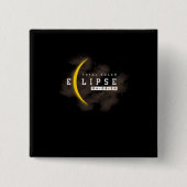 Totaal zonneclikel-clipse-clipse moon vierkante button 5,1 cm (Voorkant)