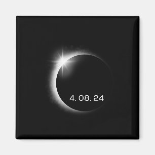 Totaal Zonneclipse lente van 8 april 2024 Amerika Magneet