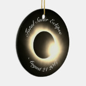 Totaal zonnecrisis 2017 keramisch ornament (Rechts)