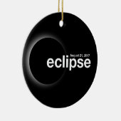 Totaal zonnecrisis 2017 keramisch ornament (Rechts)