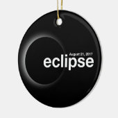 Totaal zonnecrisis 2017 keramisch ornament (Links)