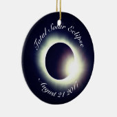 Totaal zonnecrisis 2017 keramisch ornament (Rechts)