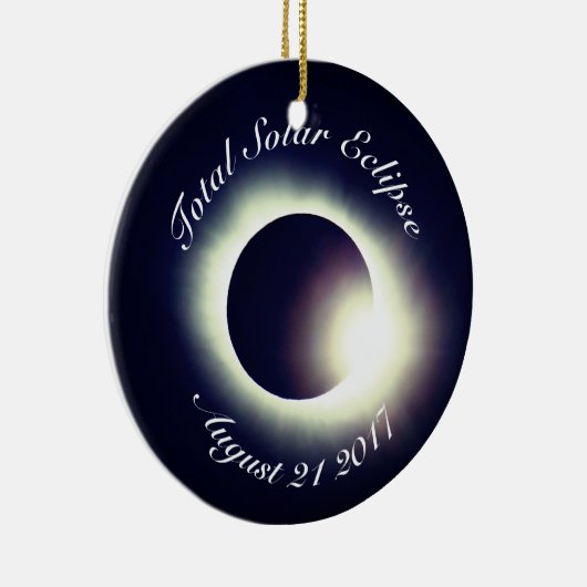 Totaal zonnecrisis 2017 keramisch ornament (Rechts)