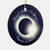Totaal zonnecrisis 2017 keramisch ornament (Links)