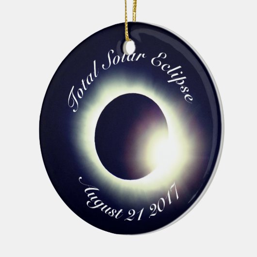 Totaal zonnecrisis 2017 keramisch ornament (Links)