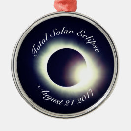 Totaal zonnecrisis 2017 metalen ornament