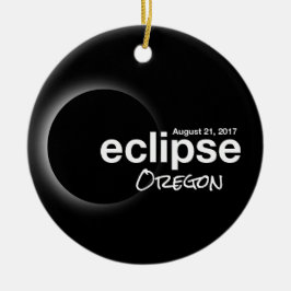 Totaal zonnecrisis 2017 — Oregon Keramisch Ornament