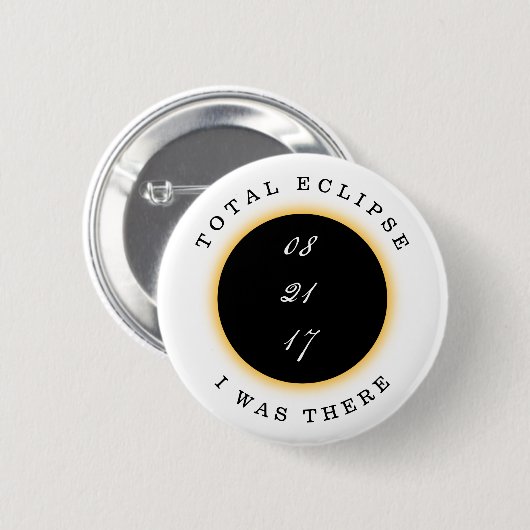 Totaal zonnecrisis 2017 ronde button 5,7 cm (Voorkant /achterkant)