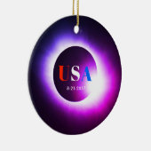 Totaal zonnecrisis 2017 - VS Keramisch Ornament (Rechts)