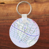 Totaal zonnecrisis 2017 Wereldwijde route Sleutelhanger (Voorkant)