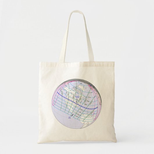 Totaal zonnecrisis 2017 Wereldwijde route Tote Bag (Voorkant)