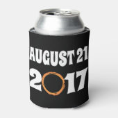 Totaal zonnecrisis 21 augustus 2017 blikjeskoeler (Blikje Voorkant)