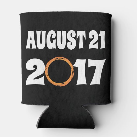 Totaal zonnecrisis 21 augustus 2017 blikjeskoeler (Achterkant)