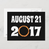 Totaal zonnecrisis 21 augustus 2017 briefkaart (Voorkant / Achterkant)