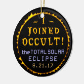 Totaal zonnecrisis 21 augustus 2017 Funny Occult Keramisch Ornament (Links)