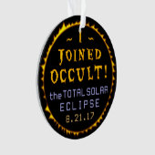 Totaal zonnecrisis 21 augustus 2017 Funny Occult Ornament (voorkant)